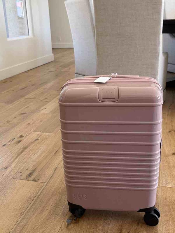 Customer photo for "suitcase is not pink"