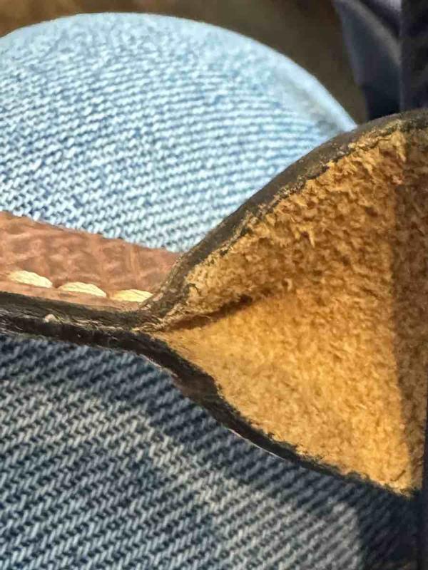 Customer photo for "Malformed Leather Straps"