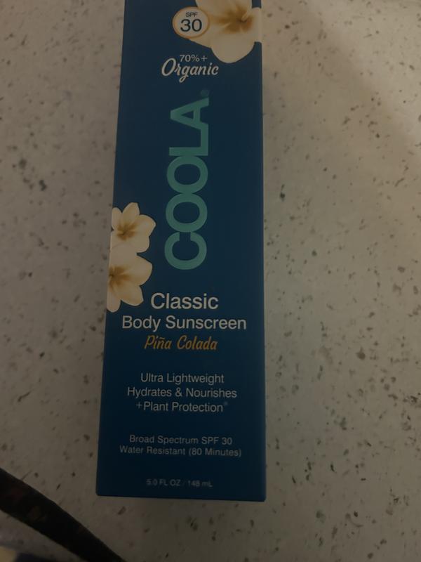 Customer photo for "Coola   sunscreen"