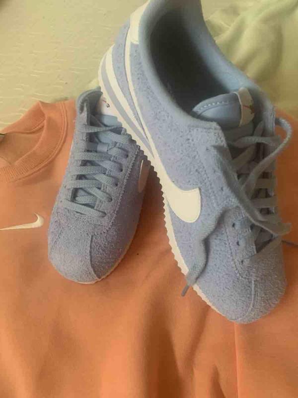 beautiful blue suede Cortez