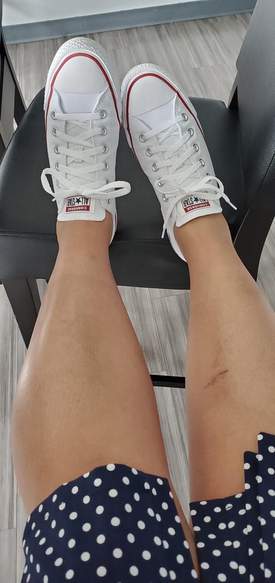 Comfy, classy pair of white sneakers