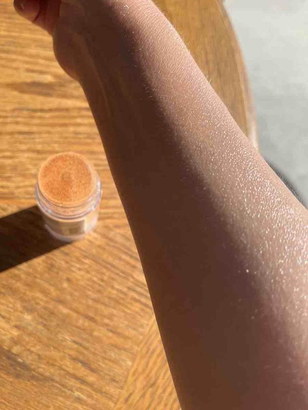 Customer photo for "glitter balm"