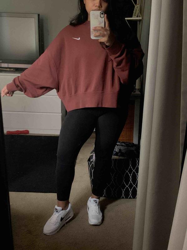 Customer photo for "cute oversized crew"