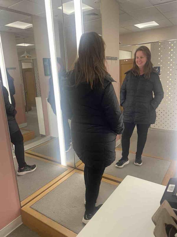 Customer photo for "Warm and stylish coat"