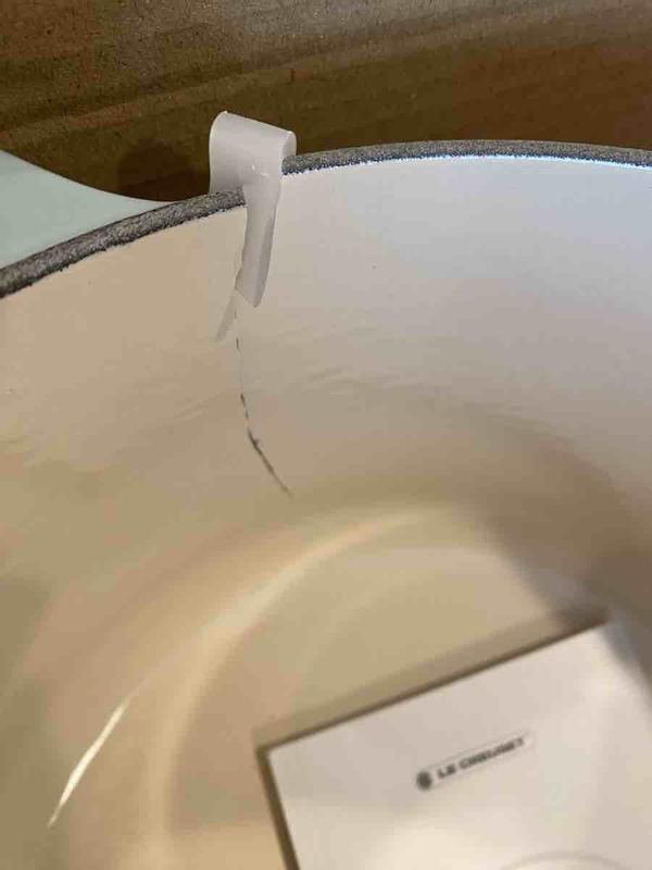 Customer photo for "arrived broken"
