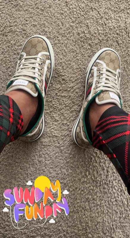 Customer photo for "I absolutely love these sneakers"
