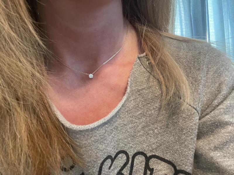 Customer photo for "Dainty, Everyday Necklace"
