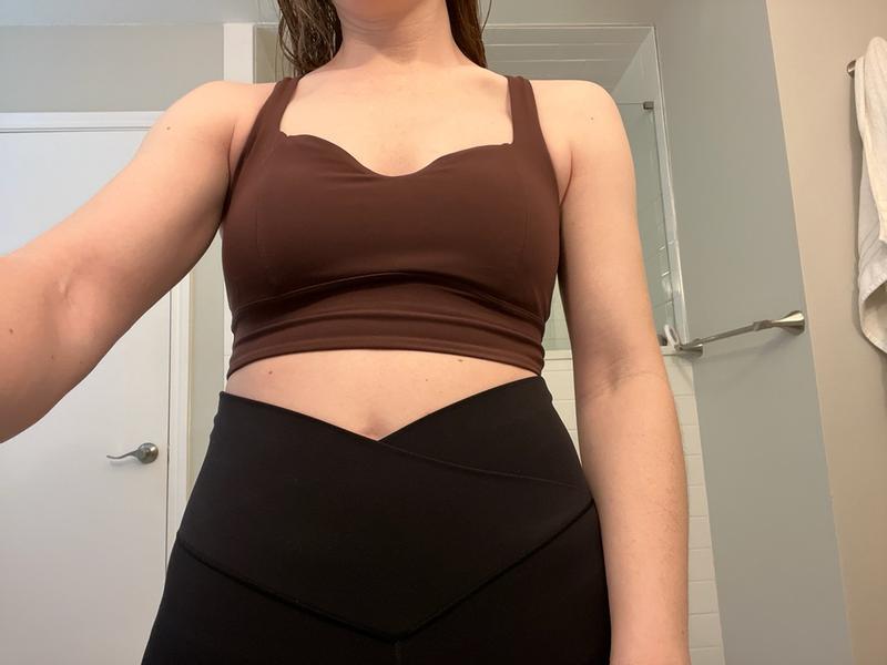 Customer photo for "Soft, flattering sports bra"