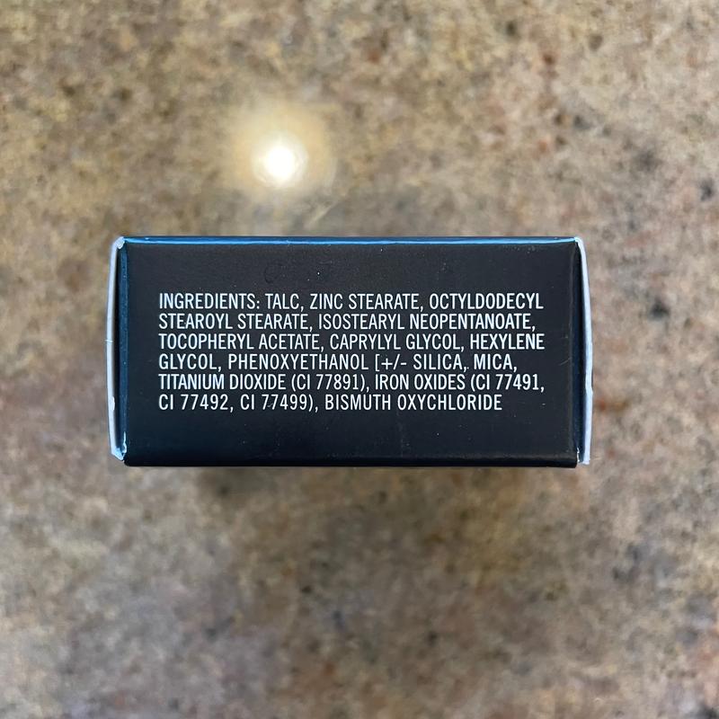 Talc is the first ingredient