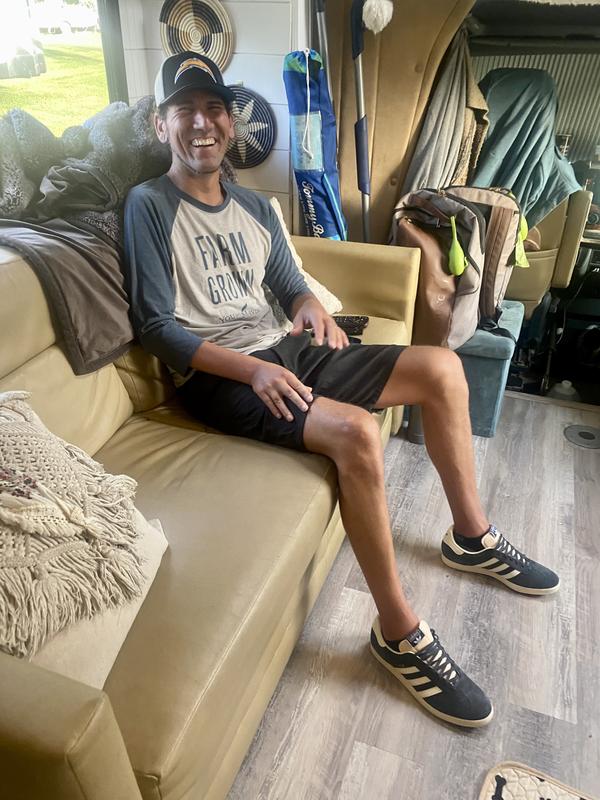 Dark Gray Adidas Gazelles