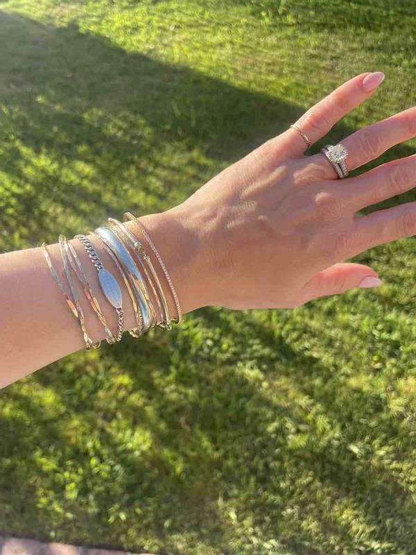 Customer photo for "diamond bangle"