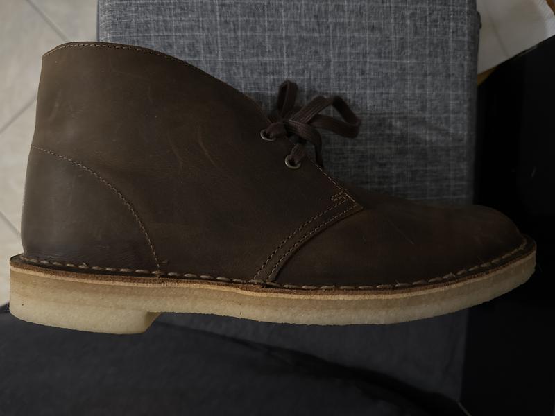 thumbnail image 2 of Clarks Desert Boots For Little Kids – Dark Brown Suede Wide Fit (Youth Sizes Available) 2 of 5
