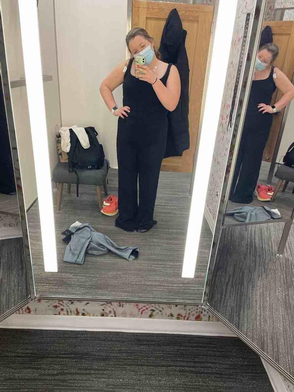 Customer photo for "cute, cozy and flattering"