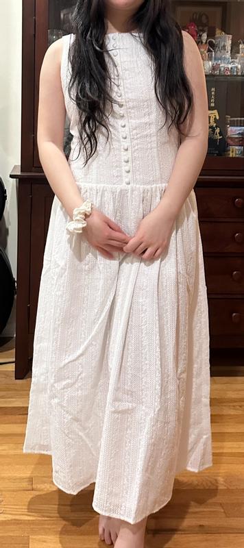 Eve Eyelet Embroidery A-Line Midi Dress