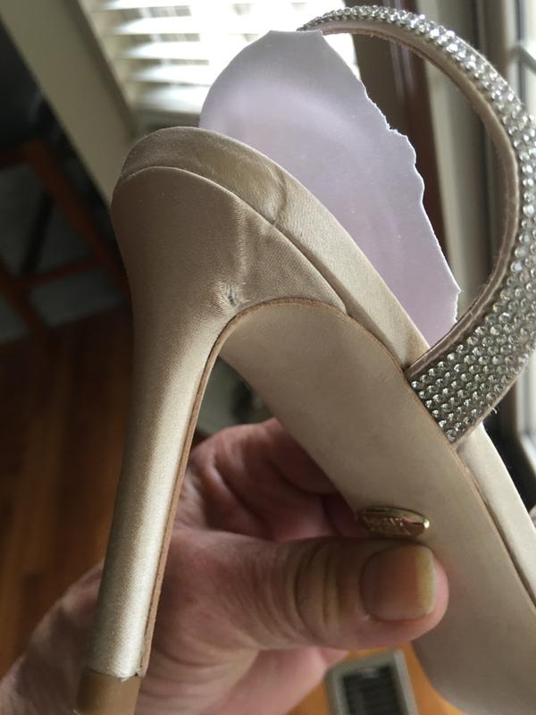Customer photo for "Damaged shoes"