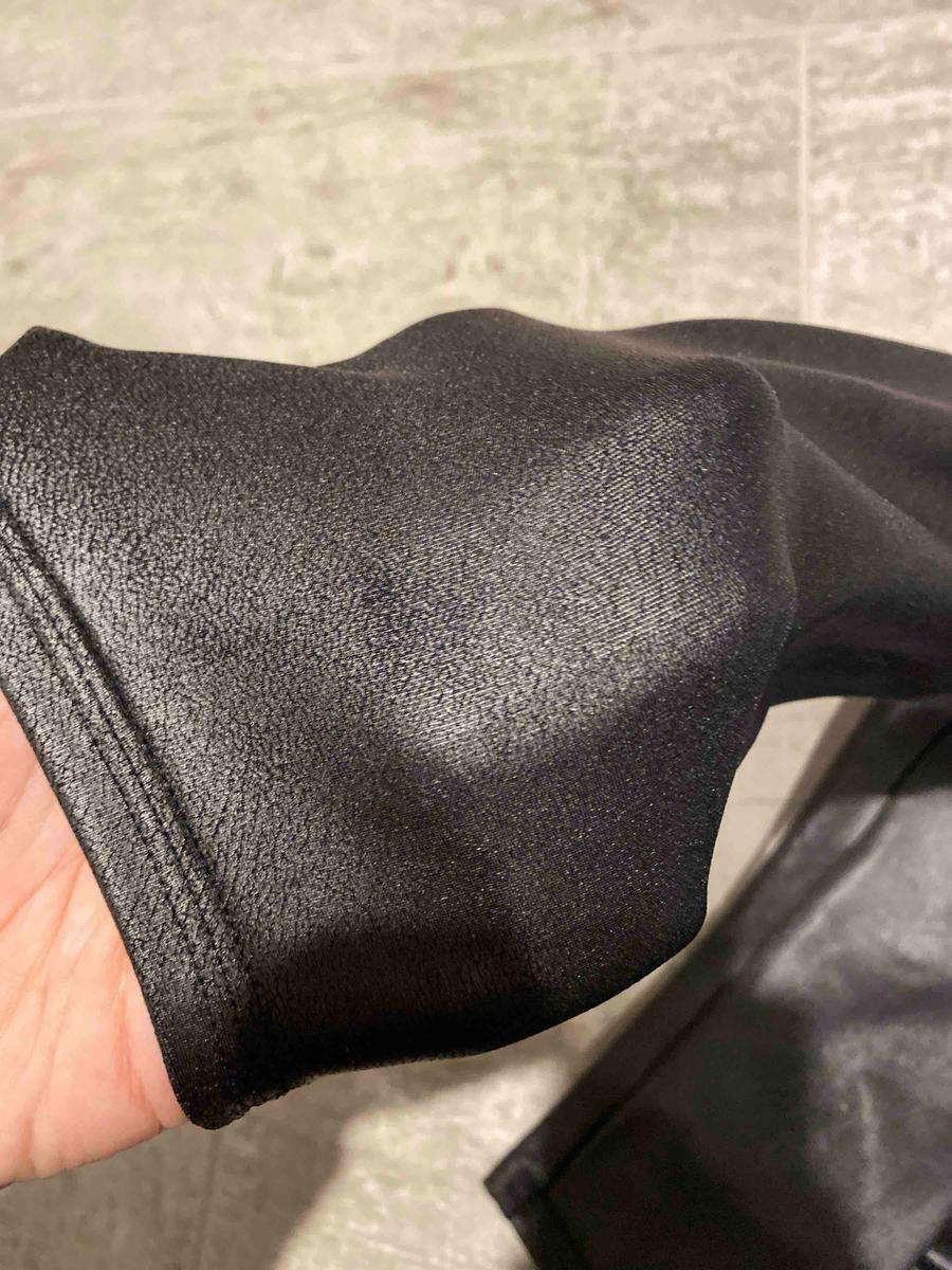 Customer photo for "Flattering but not really leather"