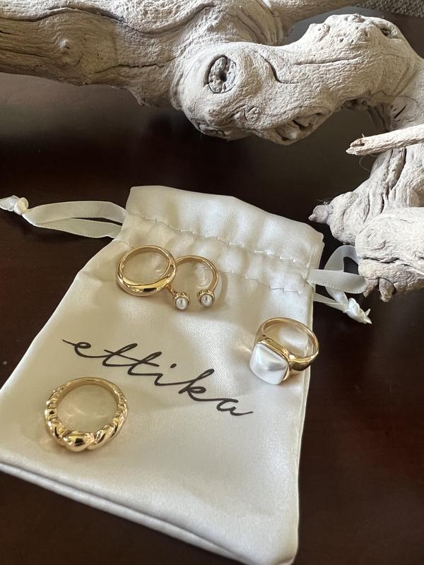 Customer photo for "Stunning, versatile rings!"