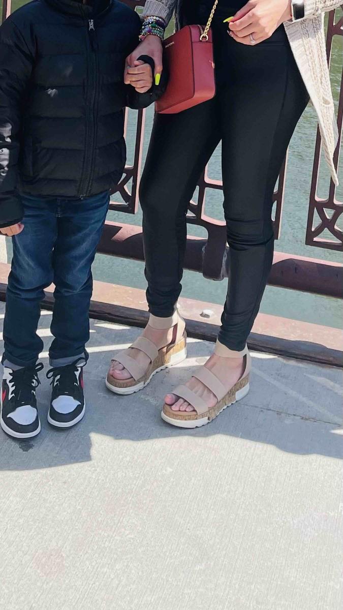 Customer photo for "best sandals ever"