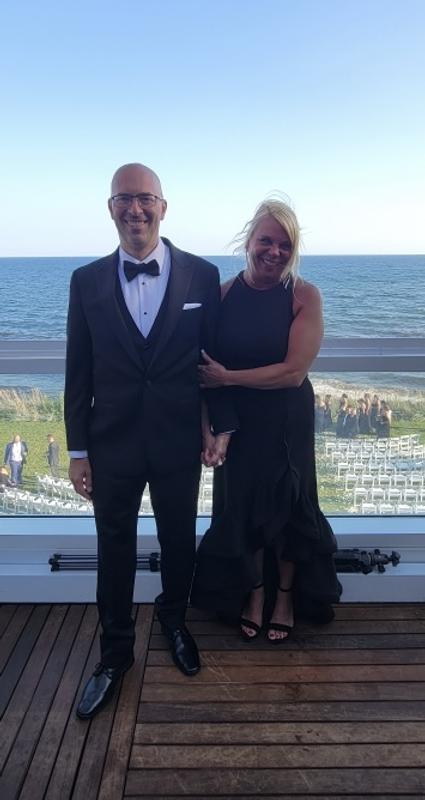 Customer photo for "Elegant dress for black tie wedding."