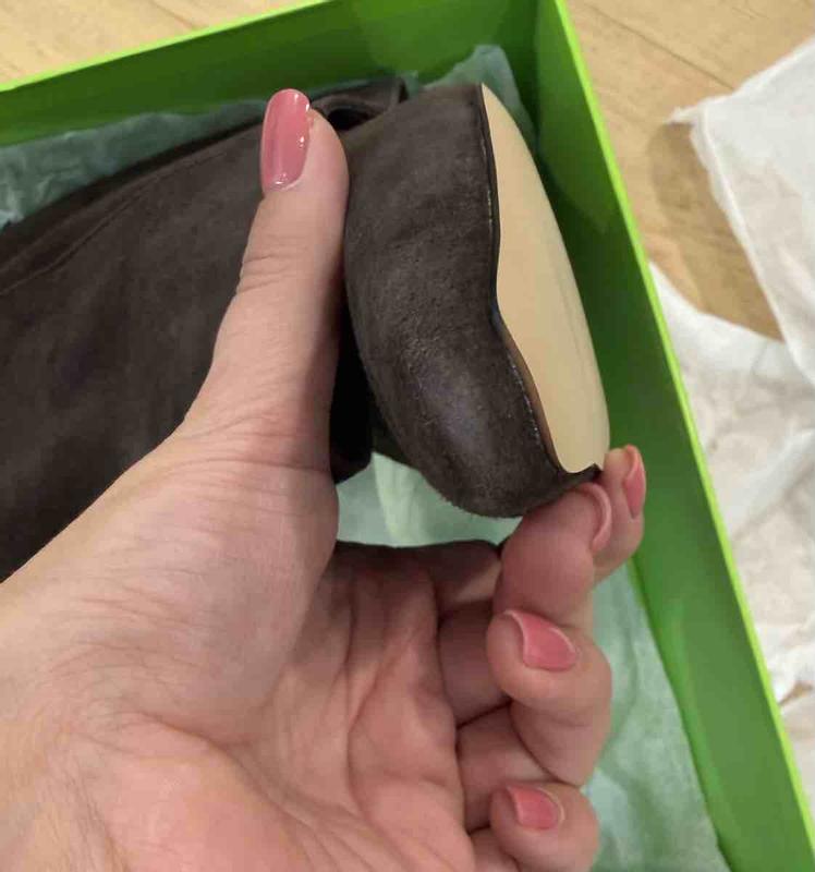 Customer photo for "arrived used and worn"