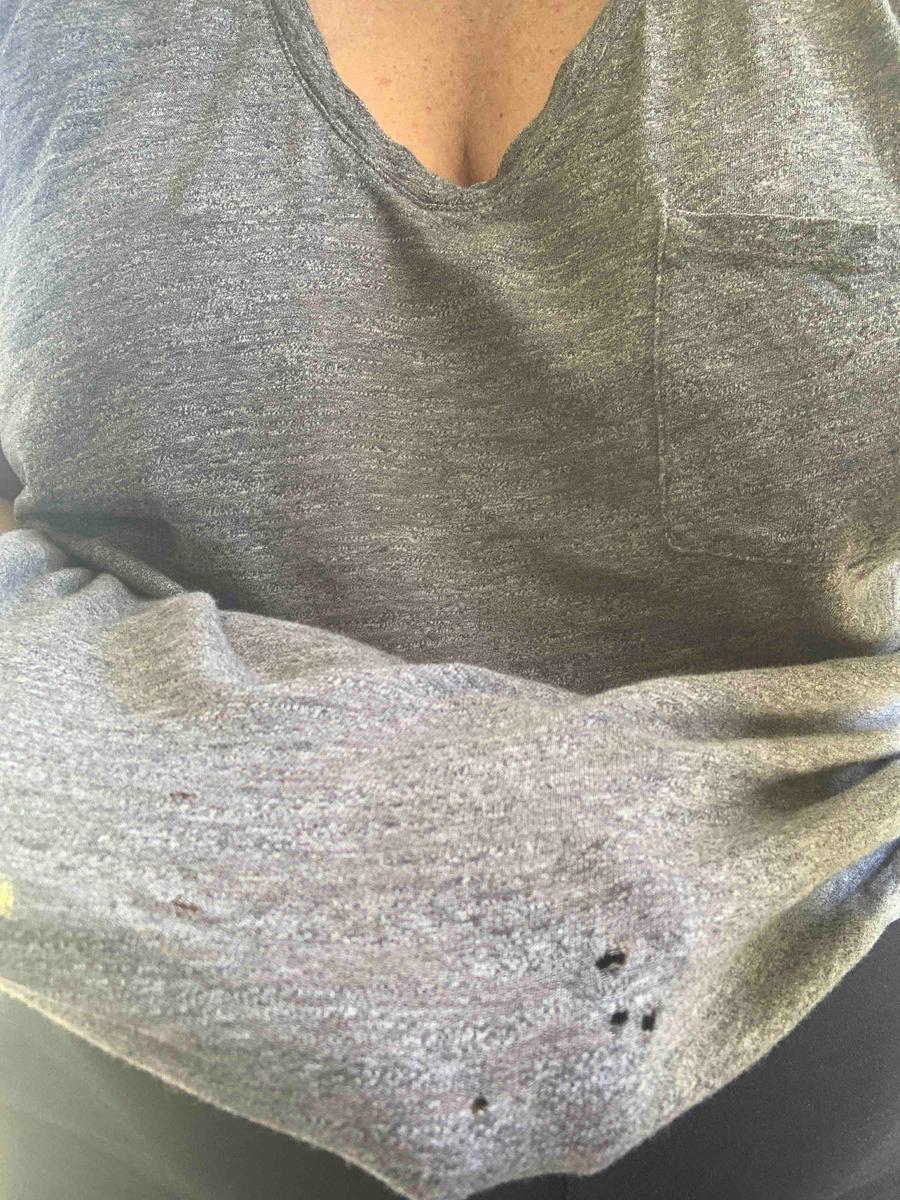 nice T-shirt, but already worn out and holey