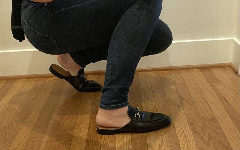 Customer photo for "Stunning, chic mule elevates any outfit."