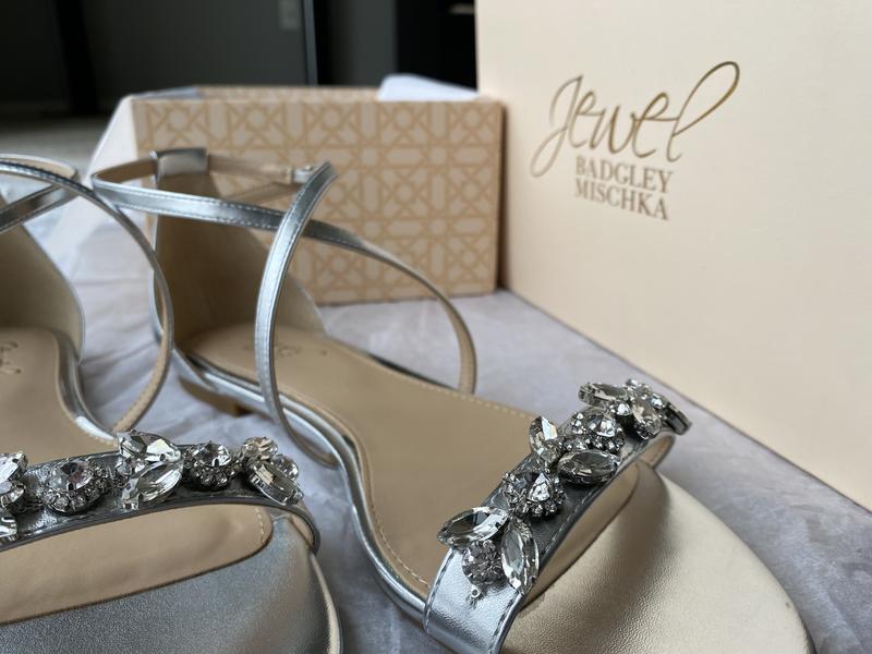 Customer photo for "Sparkly silver shoes"