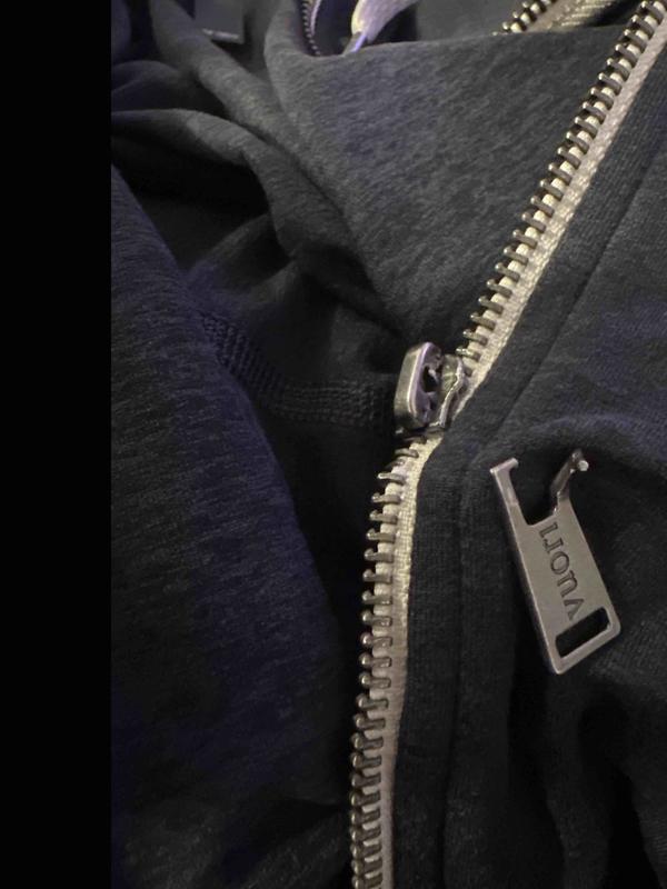 Customer photo for "loved this jacket but zipper broke"