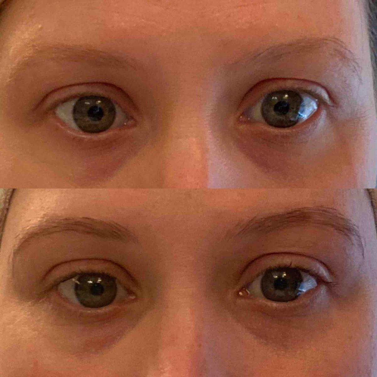 Customer photo for "Works to darken/thicken eyebrows"