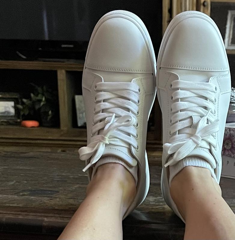 Customer photo for "Summer White Sneakers"