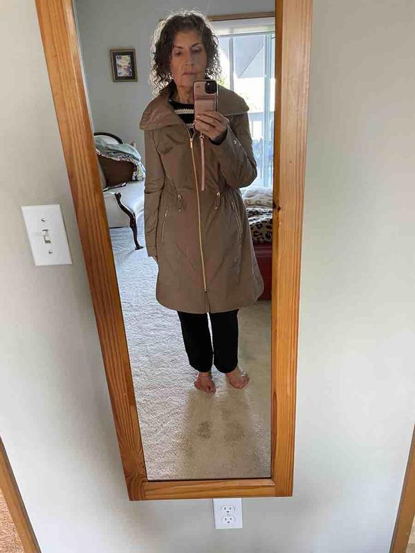Customer photo for "Beautiful Coat!  Very Practical. Runs a bit small"