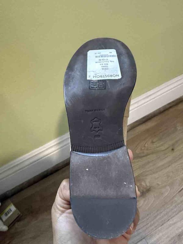 Customer photo for "Nordstrom sent me a used and worn pair."