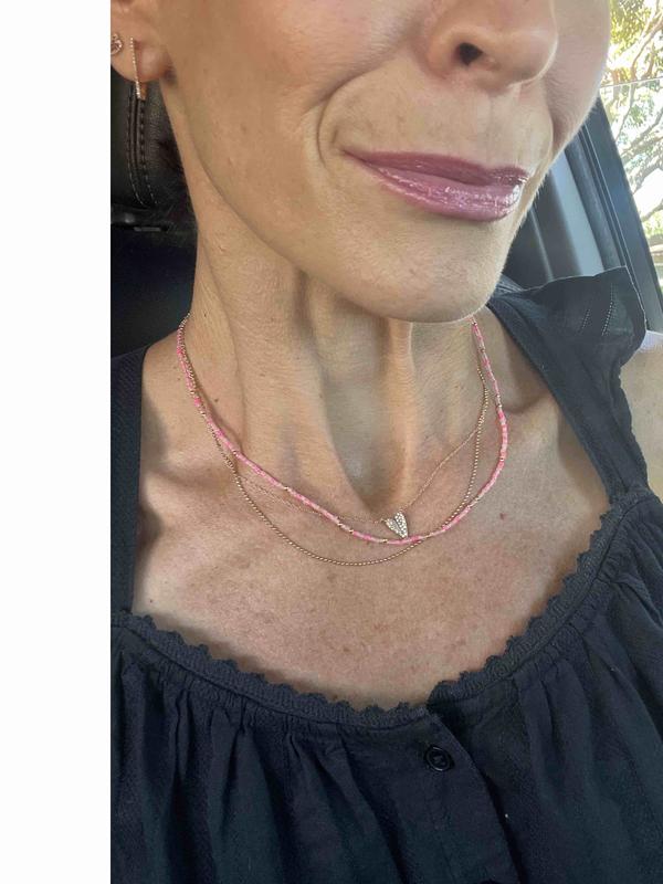 Customer photo for "The most perfect hydrating and glossy lip product"