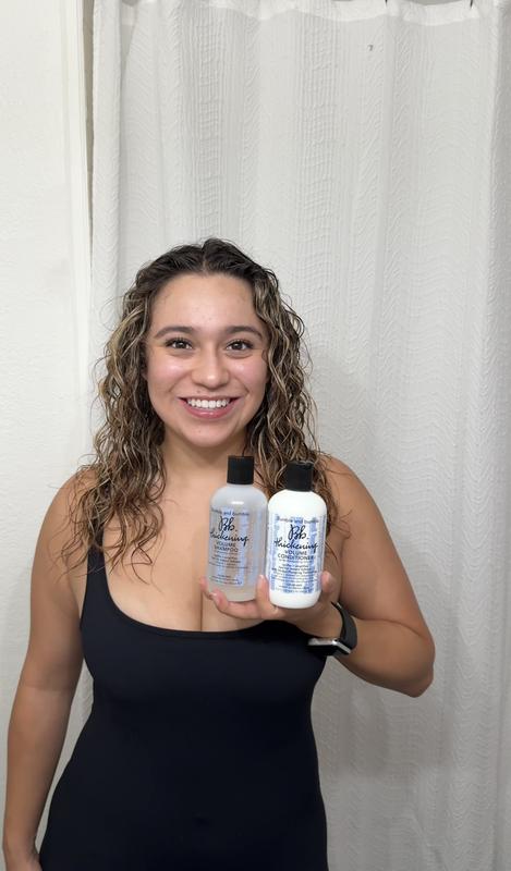 hair feels noticeably fuller and more voluminous