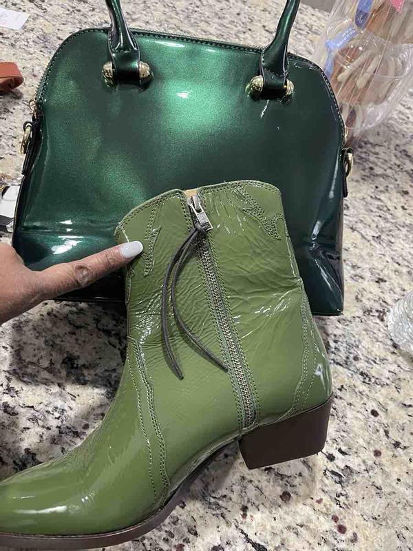 Customer photo for "serpent bootie"
