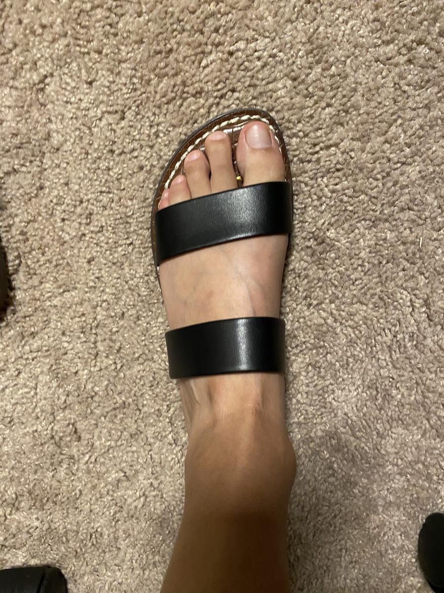 Customer photo for "Cute and comfy - order half a size up"
