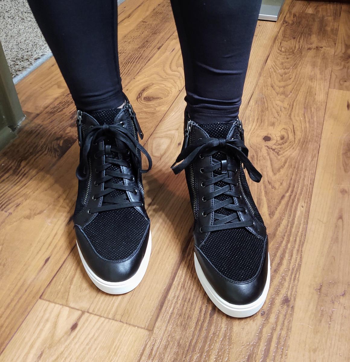linea paolo niya wedge sneaker camo