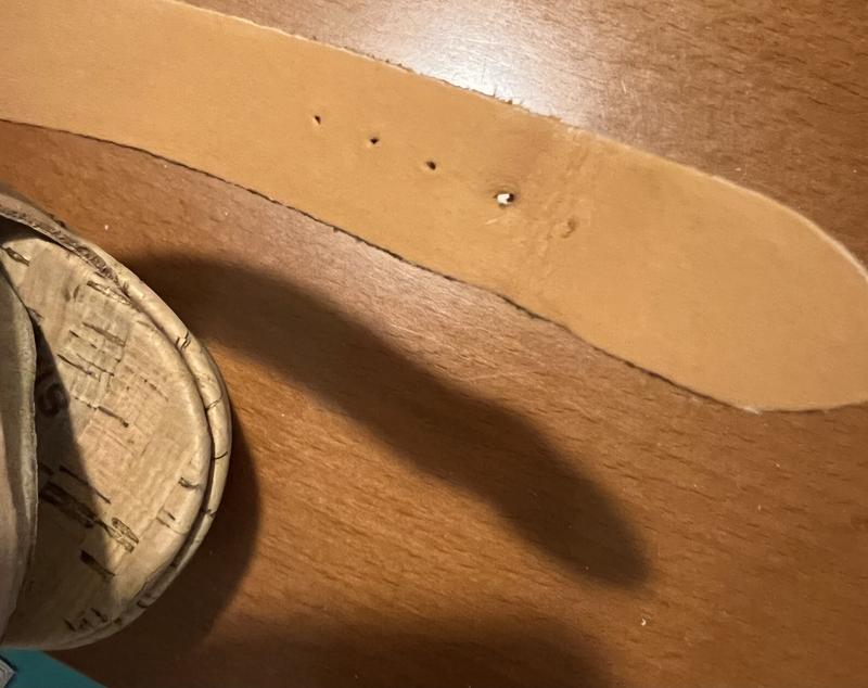 Customer photo for "Need leather puncher to wear"