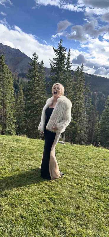 Customer photo for "Perfect dress for attending Telluride CO wedding"
