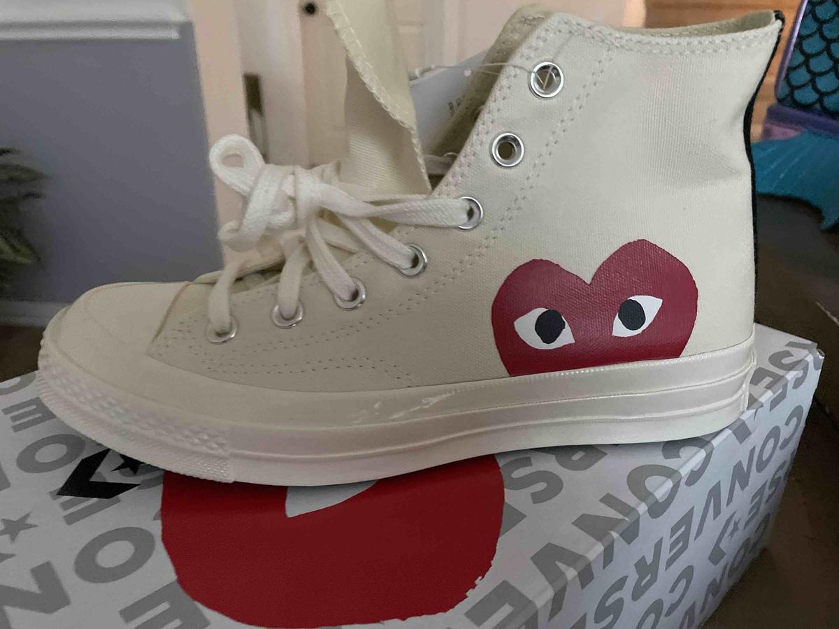 Comme Des Garcons Play X Converse Chuck Taylor Hidden Heart High Top Sneaker Nordstrom