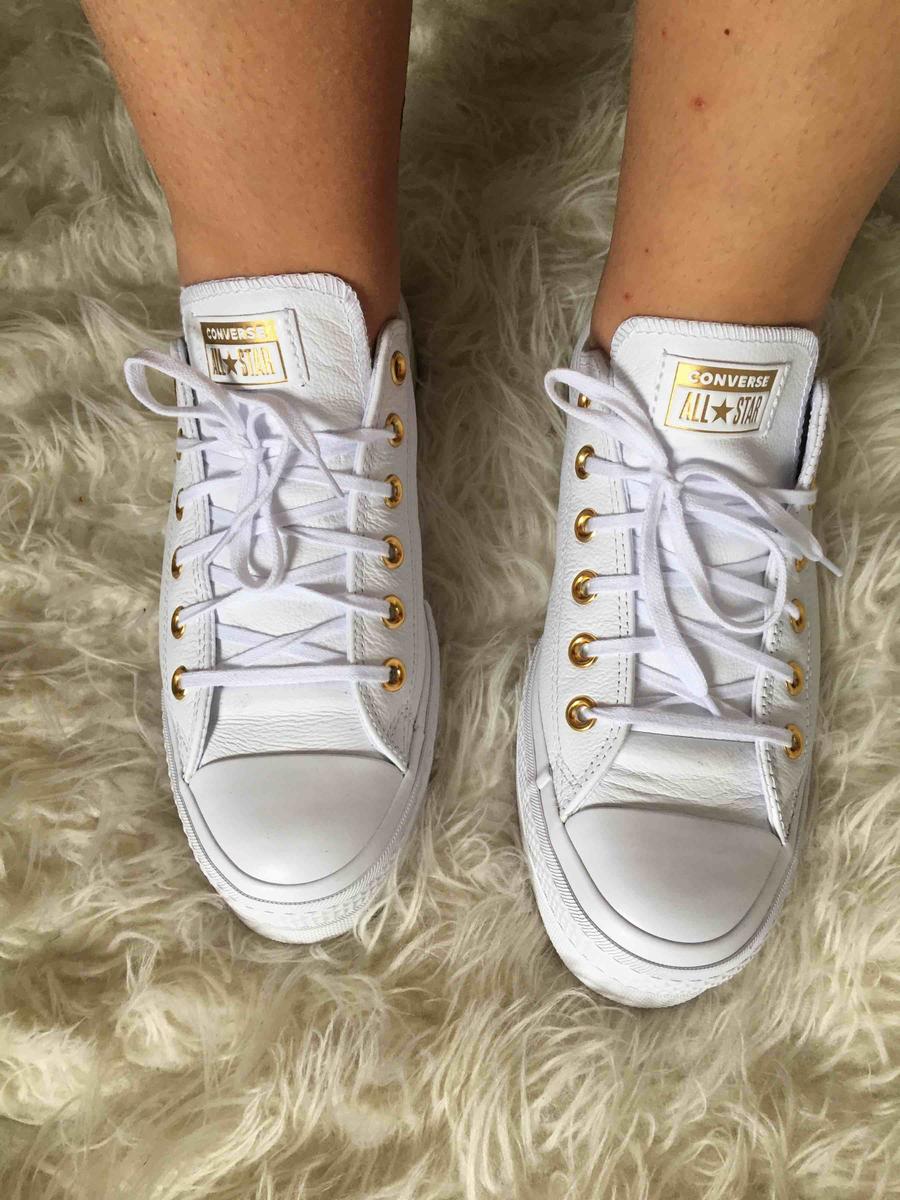 platform converse with gold