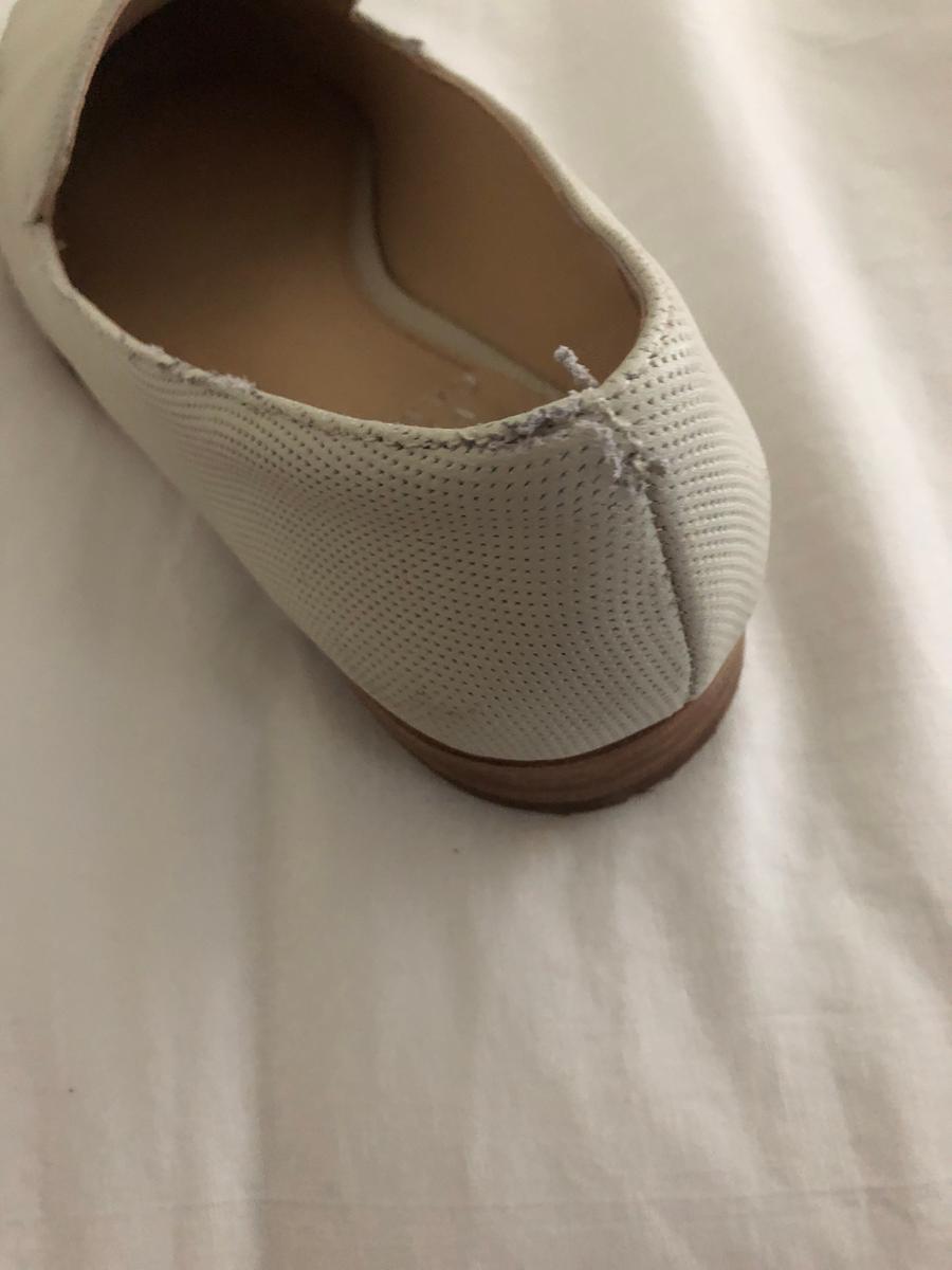 Customer photo for "Bad shape shoes"