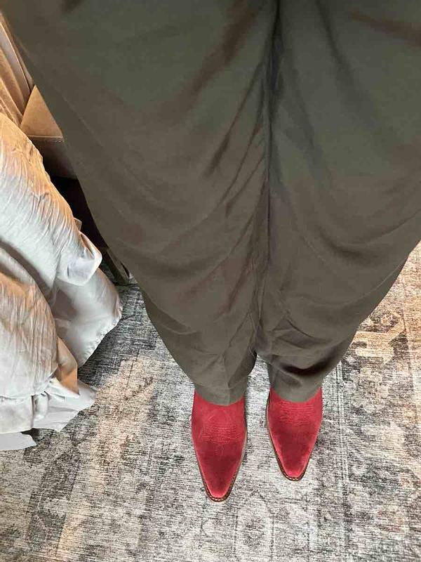 Customer photo for "Finally found the perfect red boot!"