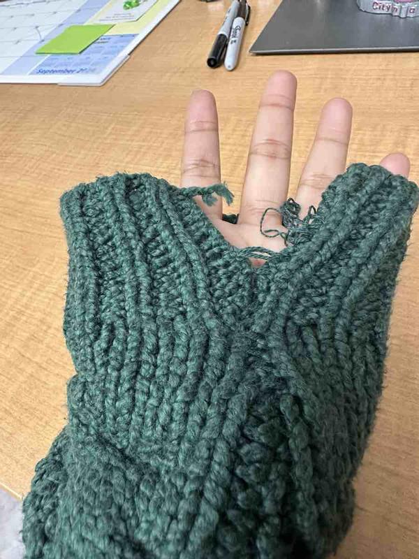 Customer photo for "cute but terrible quality"