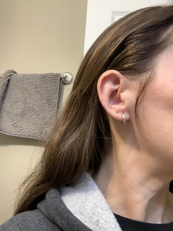 Customer photo for "Nice small hoops"