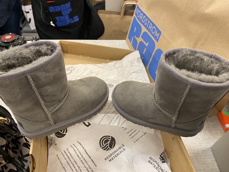 Customer photo for "These UGG boots were worn or played in for hours."