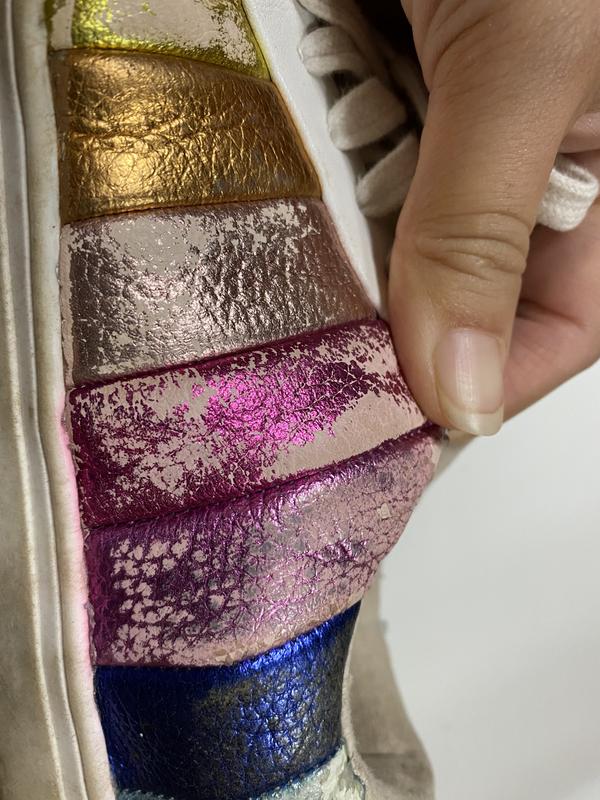 Customer photo for "Horrible sneakers"