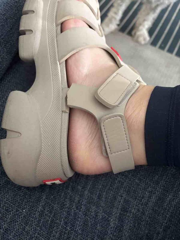 Customer photo for "broken sandals"