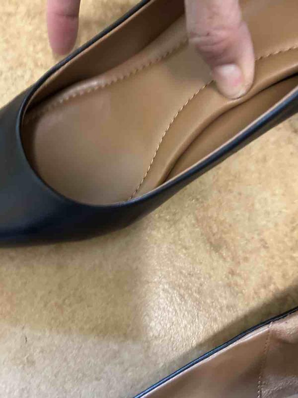 Customer photo for "Deceiving foot bed cushion! Painful!"