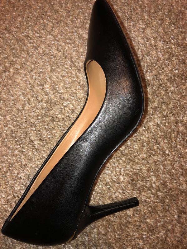 calvin klein kamara nappa smooth leather pump